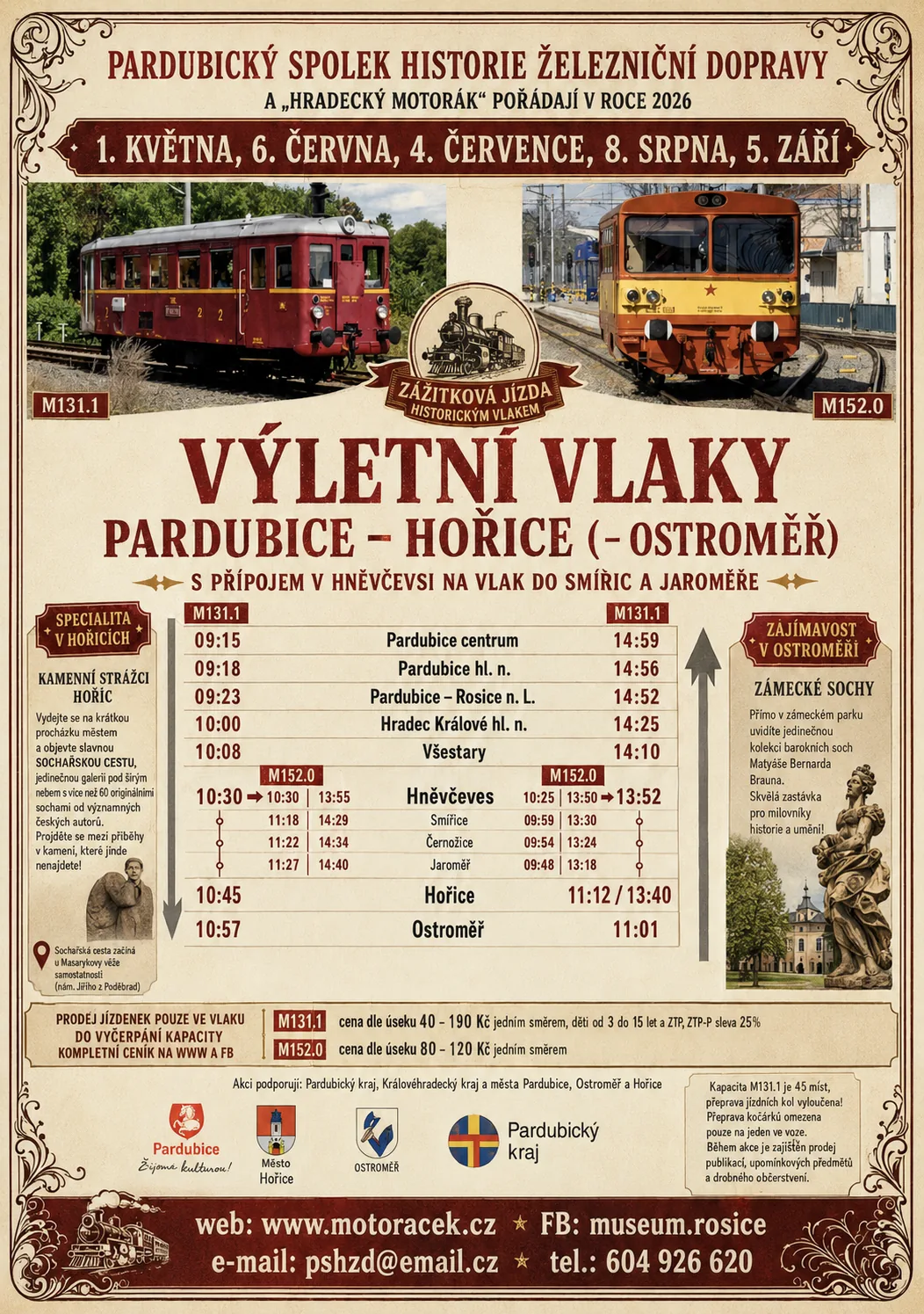 Plakát: Výletní vlaky
