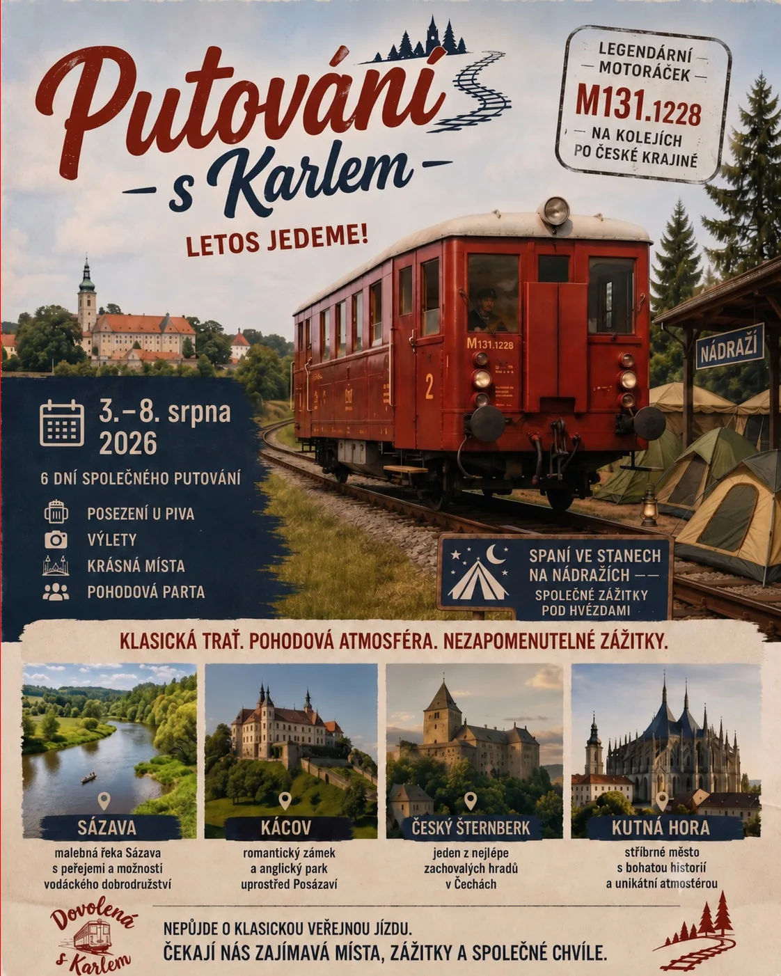 Plakát: Putování s Karlem